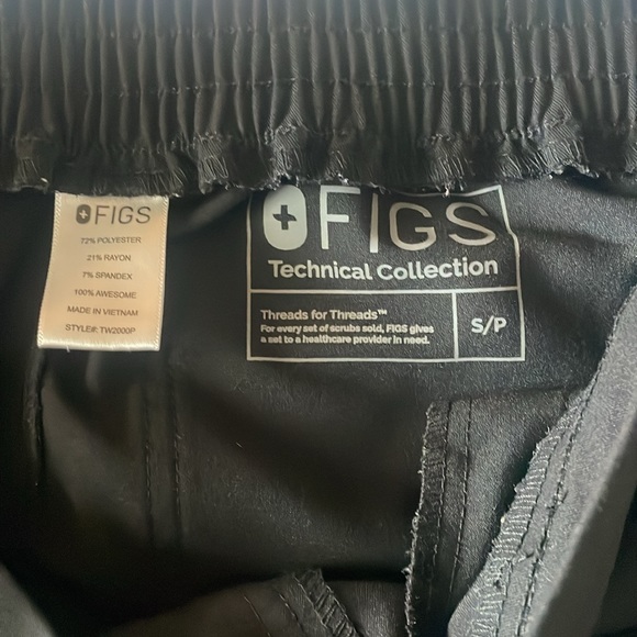 Figs Technical Collection skinny legs Scrubs-pants size S/P black - Picture 5 of 7